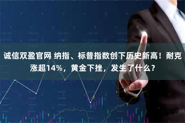 诚信双盈官网 纳指、标普指数创下历史新高!耐克涨超14%,黄金下挫,发生了什么?